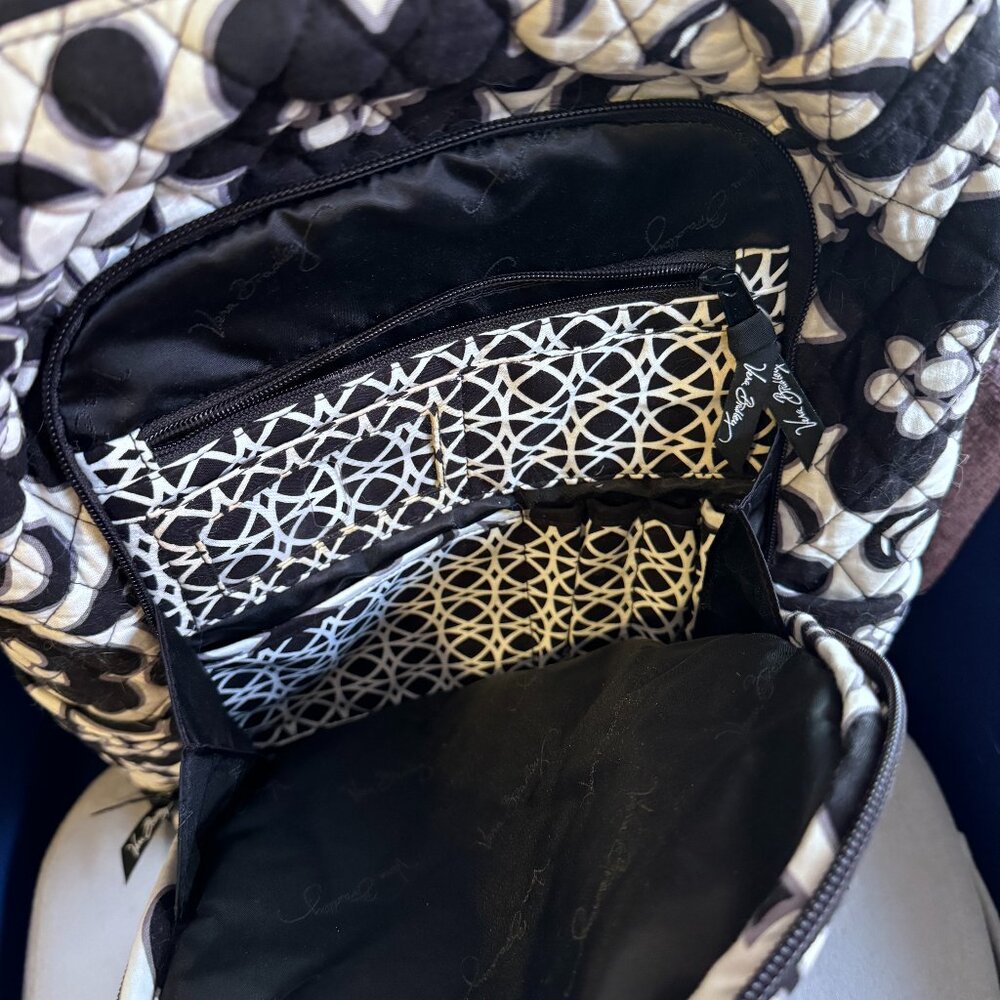 Black and White Vera Bradley Backpack